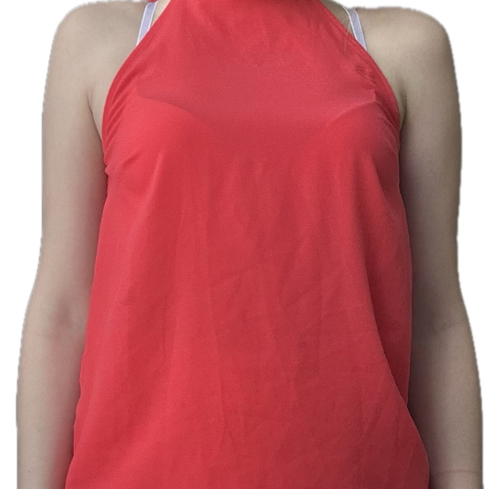Banana Republic Vibrant Red Halter Top